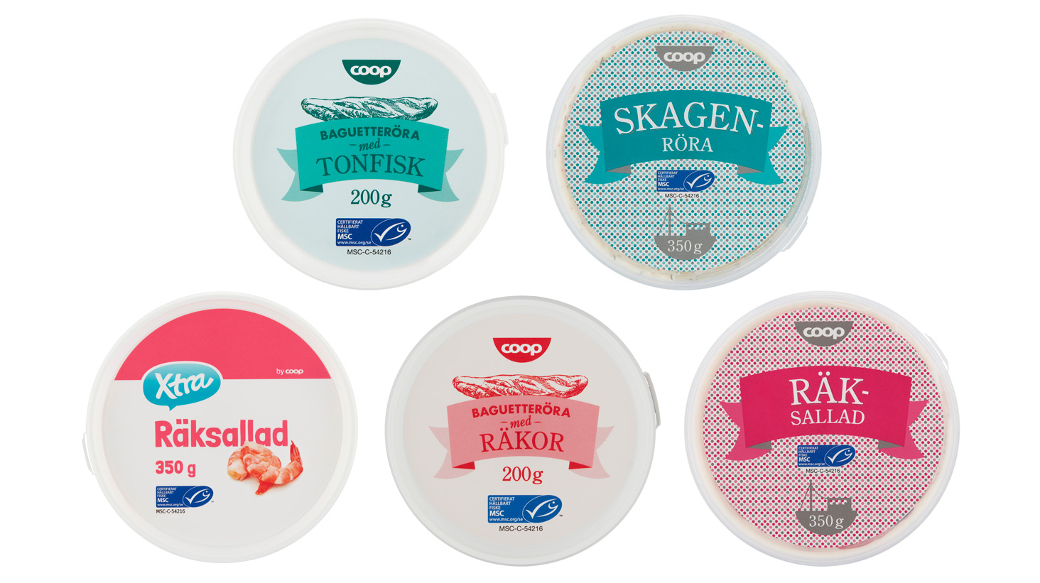 Coop först i Sverige med MSC-certifierad räksallad, skagenröra och baguetteröra