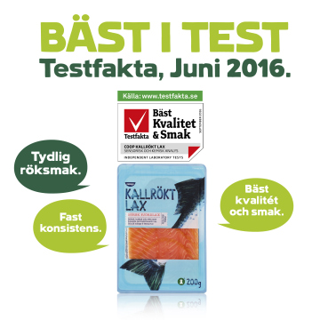 Coop vinnare i Testfakta researchs nya laxtest